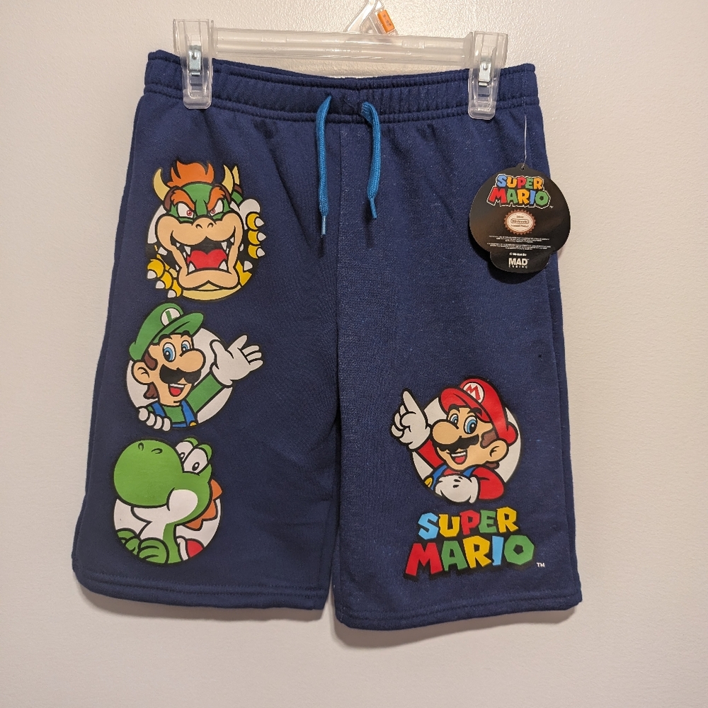 Mario Bros Shorts for Boys Size MM 7-8